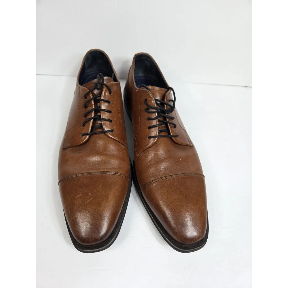 Cole Haan Grand Os Lenox Hill Cap Toe Shoe Oxford Lace Up Tan Brown Men 13 M